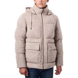 Bernardo Mens  Utility Puffer Jacket, Gray